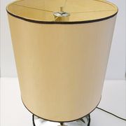 Large Italian Table Lamp with Hammered Glasses, 1970s