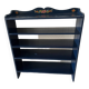 Vintage midnight blue bookcase shelf