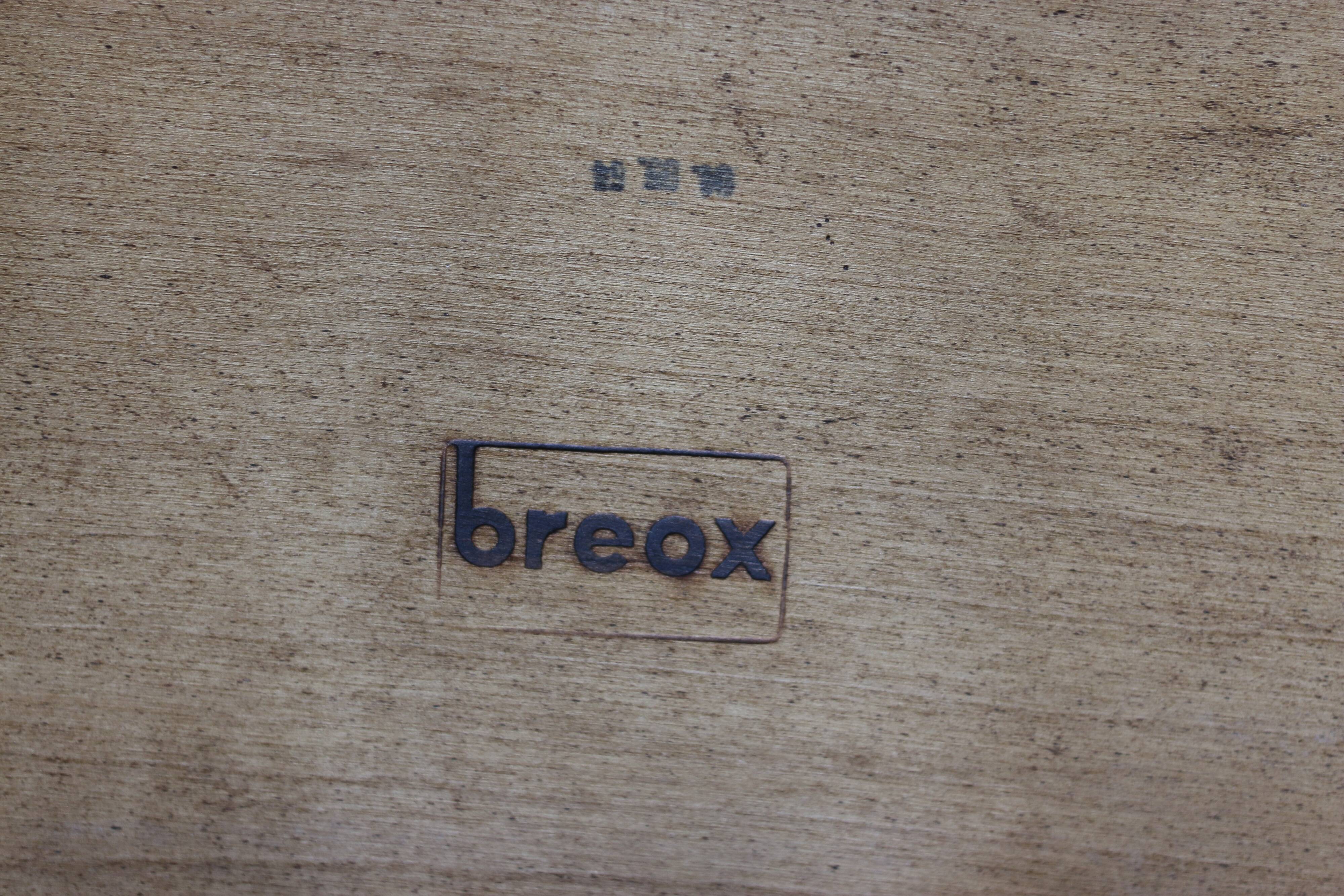 Set of 4 vintage Scandinavian teak Breox chairs, 1960