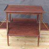 Mahogany service with flaps with removable glass top 67 x 46 cm