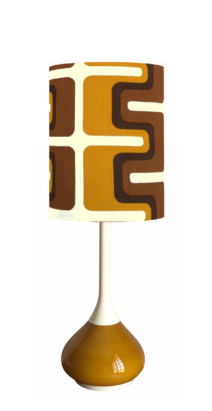 Lampshade Philadelphia H45 D35 - seventies fabric