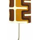 Lampshade Philadelphia H45 D35 - seventies fabric