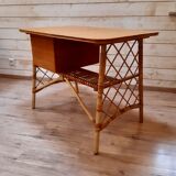 Rattan office by Louis Sognot