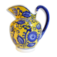 Jug pitcher with blue flowers