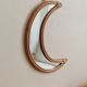 Rattan moon mirror and vintage bohemian cannage