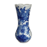 Vintage vase flower blue white h.15.5cm