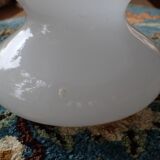 White opaline vase - late 19th or early 20th century