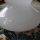 White opaline vase - late 19th or early 20th century