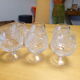 6 saint-louis crystal cognac glasses