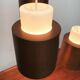 Triple cascade pendant lamp in copper and glass from the modern German space age of the mid-century by Staff, 1960s.