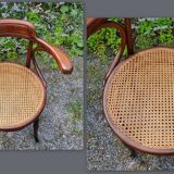 Ungvar desk chair in curved wood 1900 ca