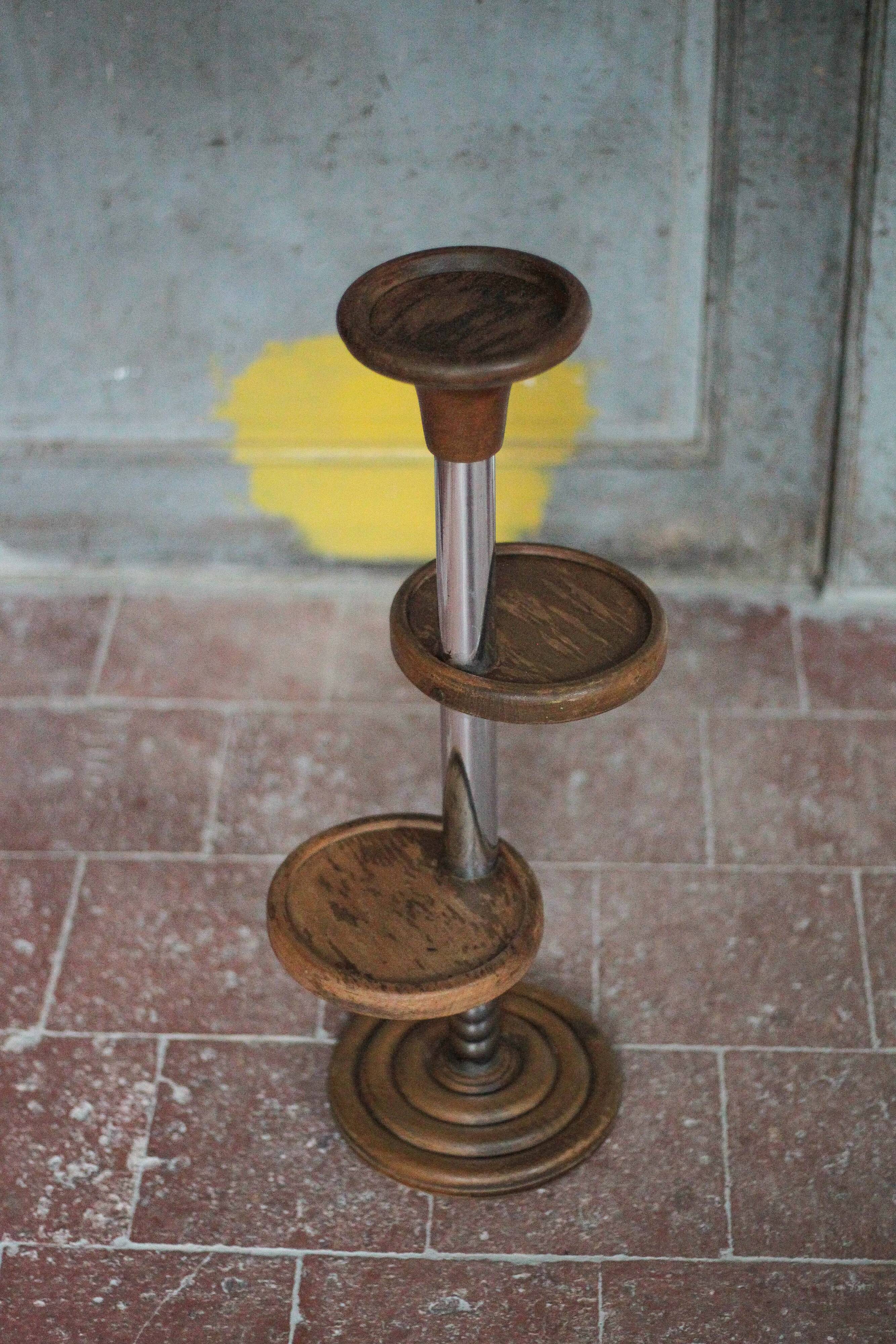 Vintage ashtray, art deco standing ashtray, or side table