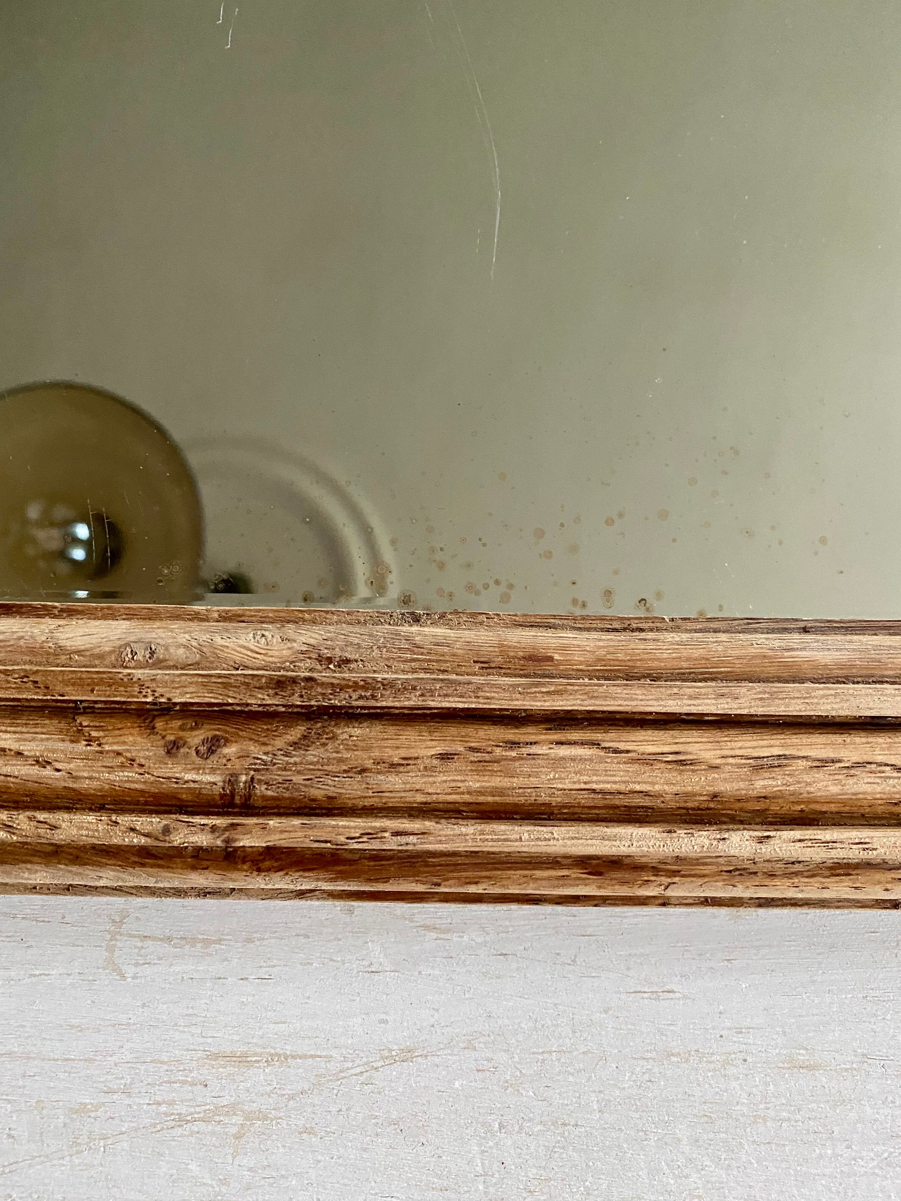 Wooden mirror 30s, 71x44 cm