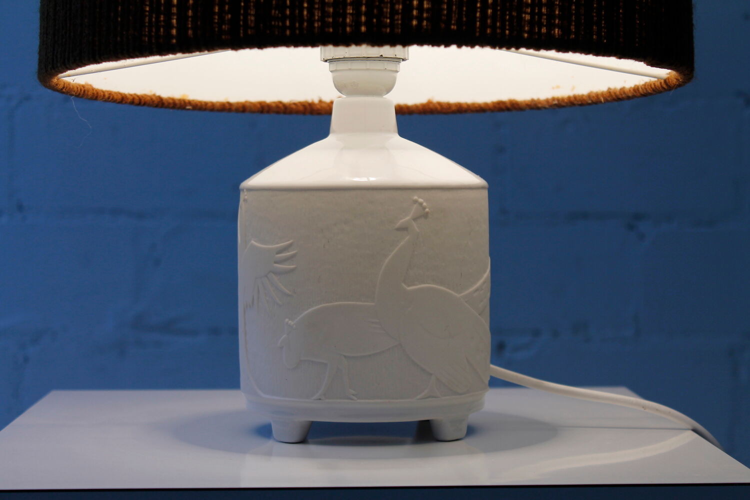 Vintage Biscuit Ceramic Table Lamp from Kaiser, 1960s