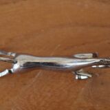 Set of 12 vintage knife rests, in silver metal