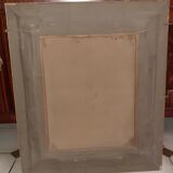 Old oil painting on canvas