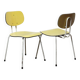 Pair of "CT2" chairs by Willy Van Der Meeren for Tubbax 1950s