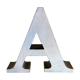 Metal letter A