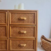 Commode en rotin, circa 1960