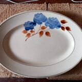 Plat de service ovale Creil et Montereau (HBCM)