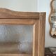 Glass cabinet in raw oak (renovated)