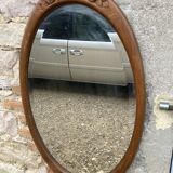 Art Deco oval mirror