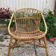 Fauteuil en rotin vintage