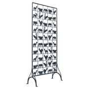 Separator Screen room divider Wrought Iron with Animals, 1950s