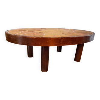 Table basse vintage signée