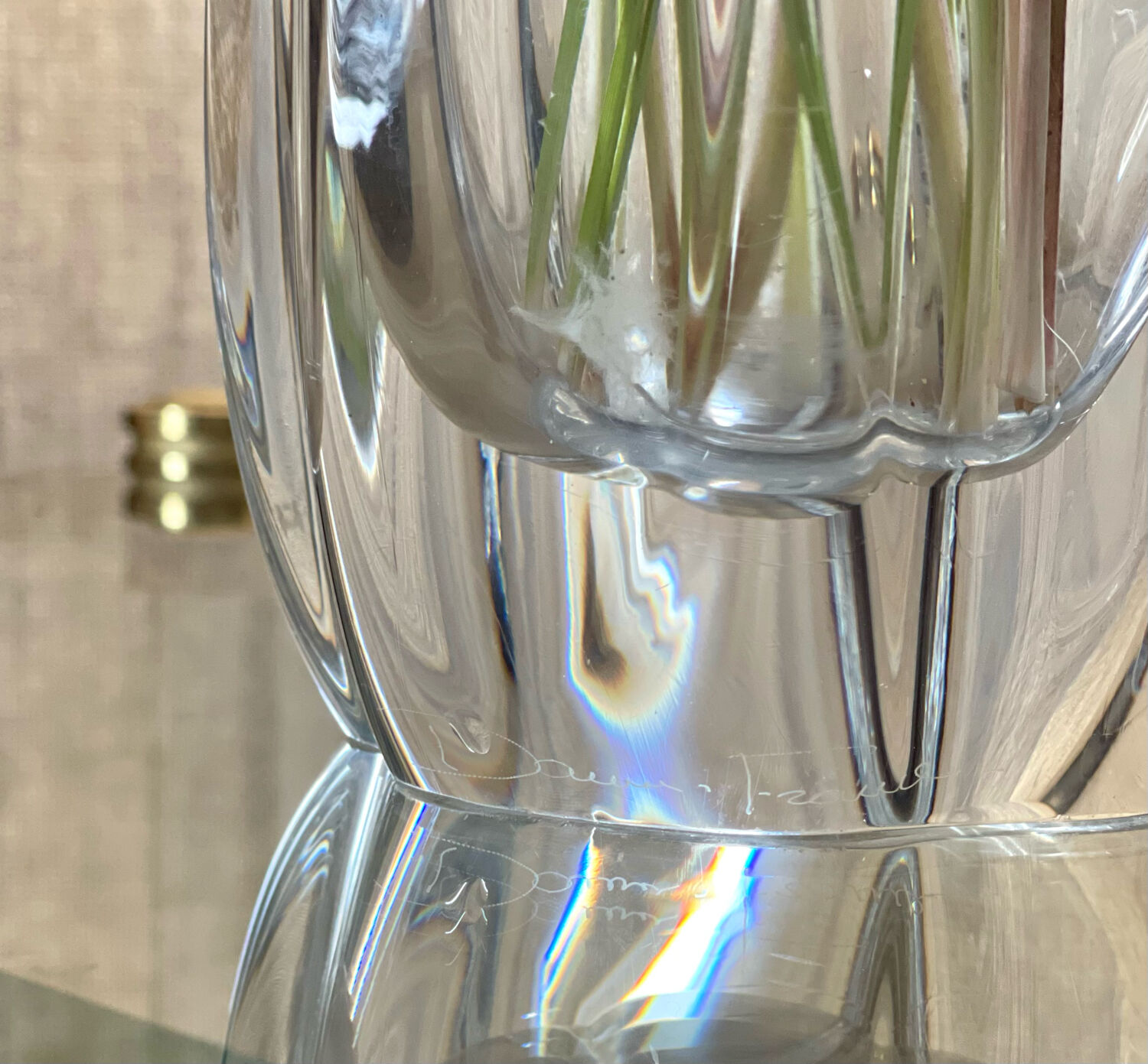 Daum crystal vase 1970