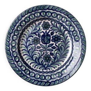 Assiette plate émaillée