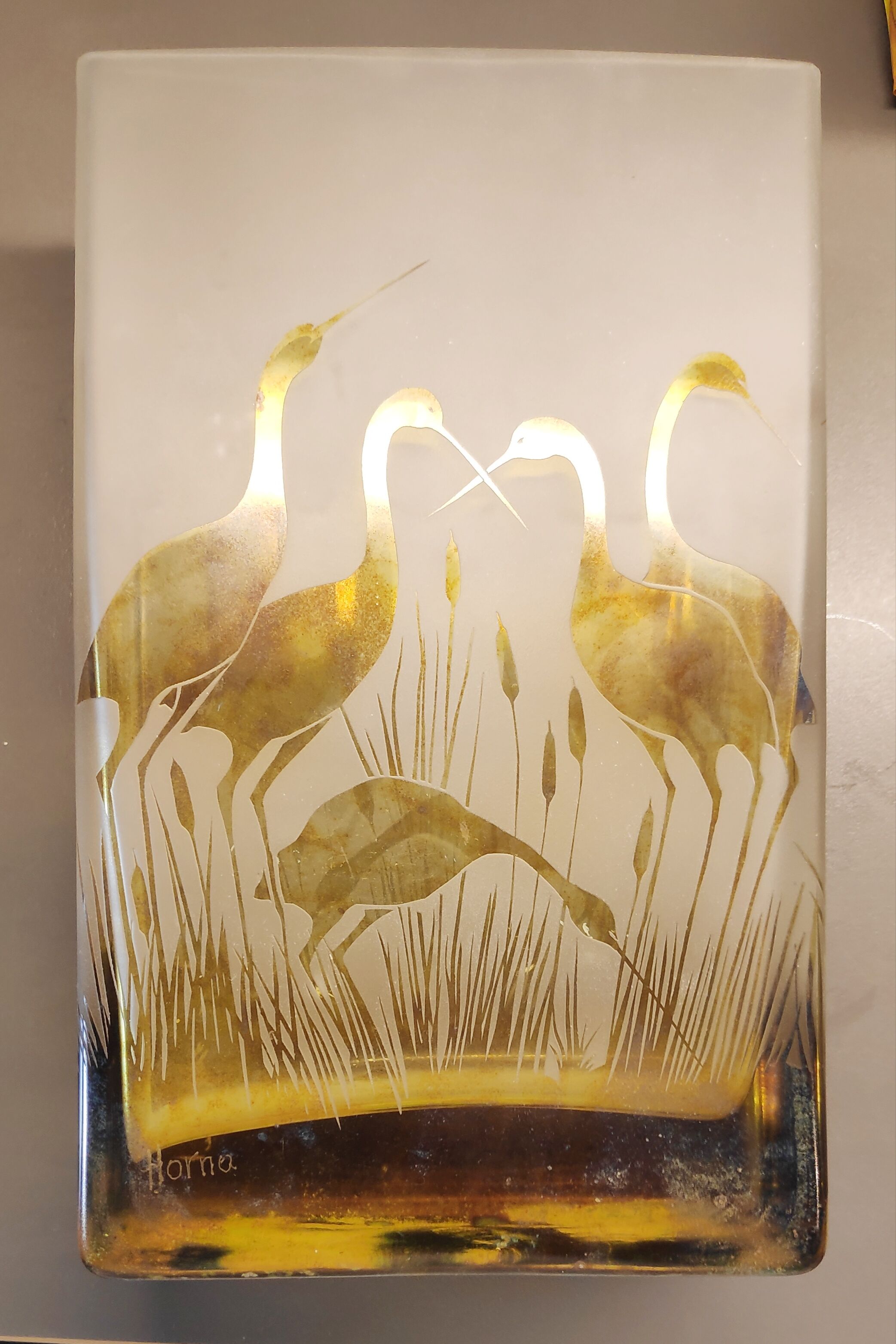 Vase signé Horna