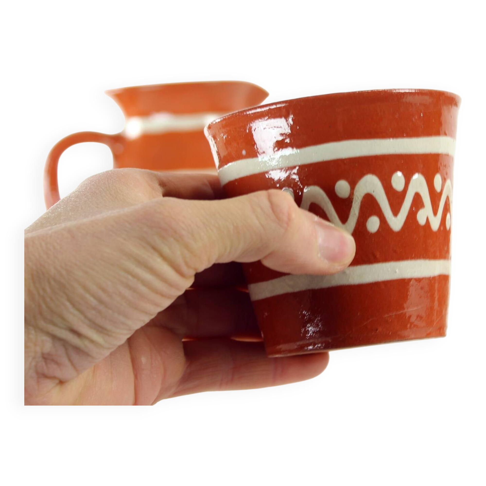 Ceramic Drinking Set, Czechoslovakia 1960s