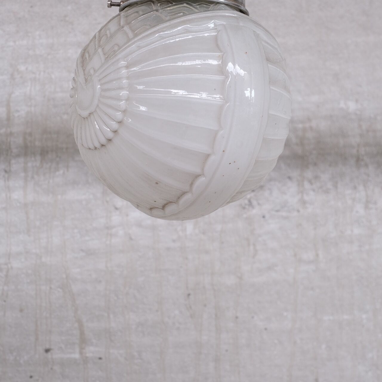 Paire de suspensions Art Déco en verre