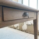 2m oak farm table