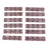 12 cutlery holders in cut glass in their original box length