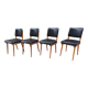 Serie de 4 chaises 1960