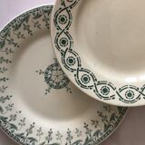 Lot of 3 vintage plates Terre de fer