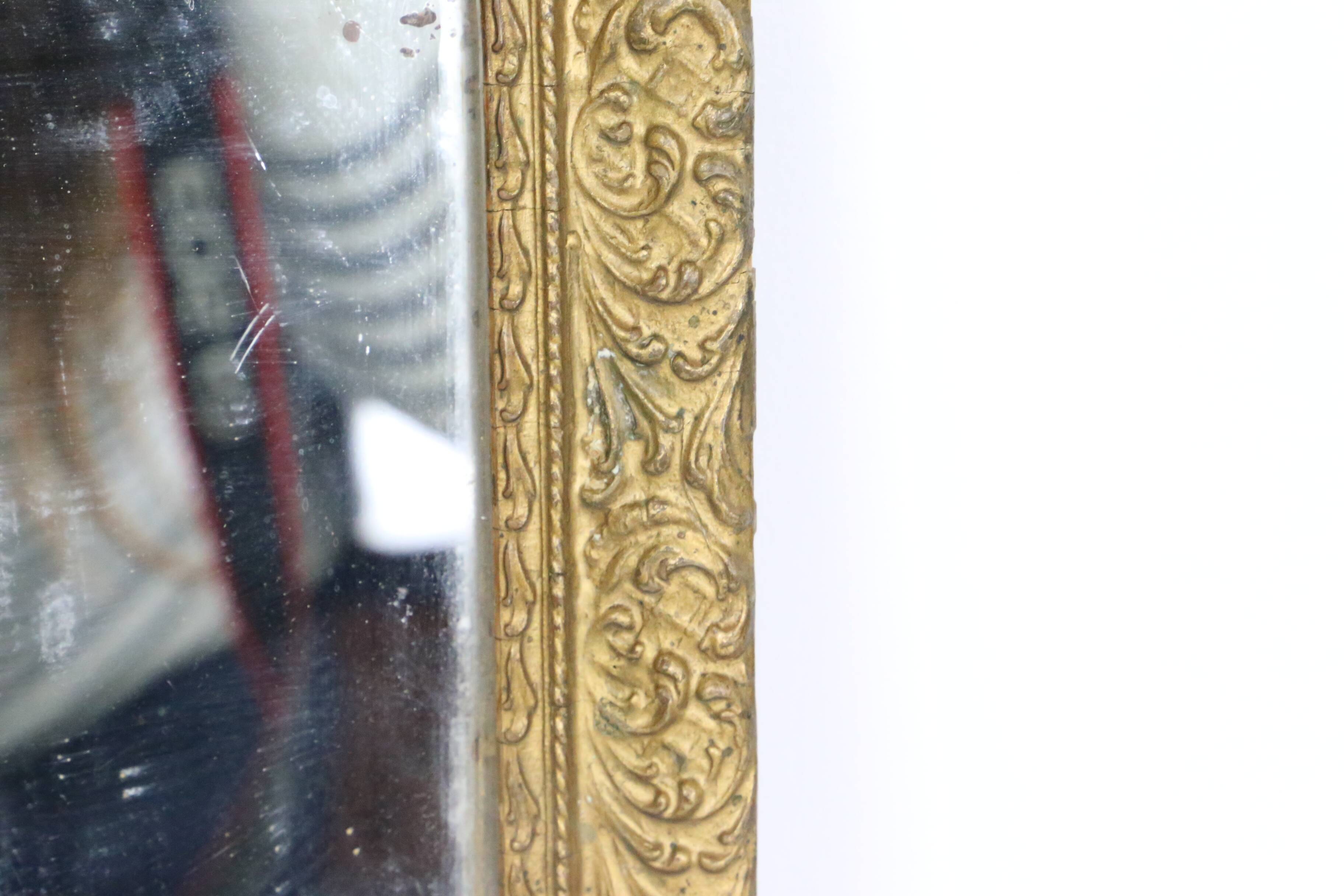 Gilded wooden mirror, 19th century
