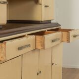 Art Deco kitchen cabinet, 1920s, two-piece