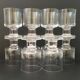 10 crystal wine glasses
