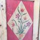 Antique grocery furniture, polychrome folk art, Savoie 1940.