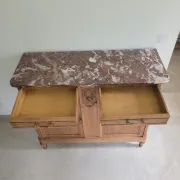 Buffet very storage furniture French style Louis XVI marble top