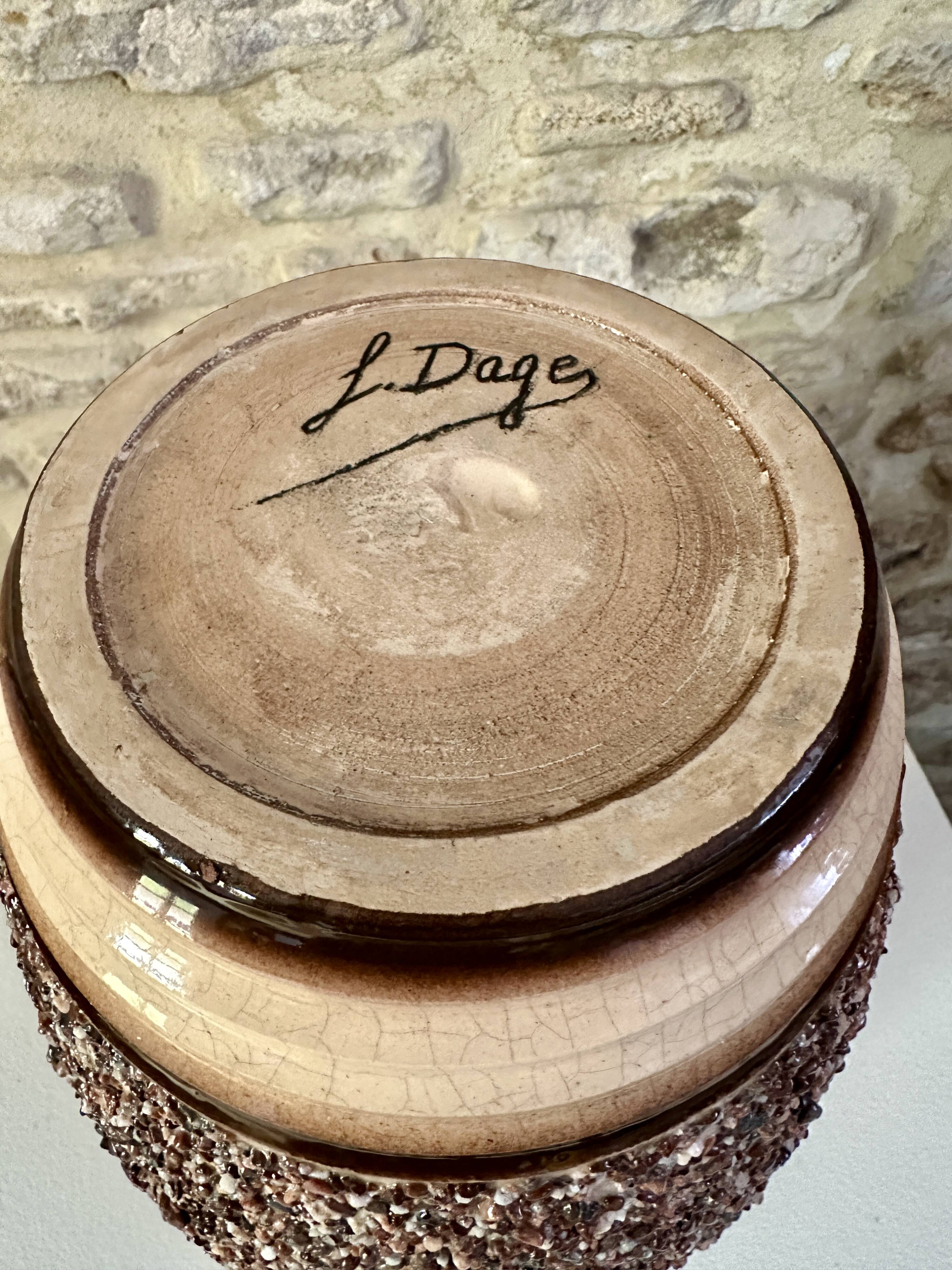 Louis dage art deco vase