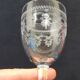 6 old glasses with engraved baccarat crystal wine stems