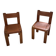 Paire de chaises Pierre Chapo S11