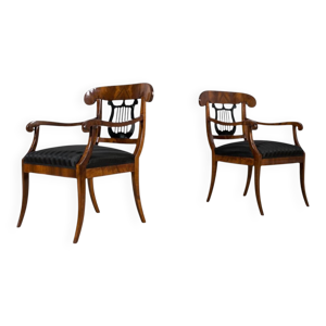 Paire de fauteuils biedermeier,