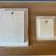 Lot de 2 cadres papillons vintage en métal