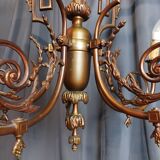 Lustre Louis XVI en bronze et laiton