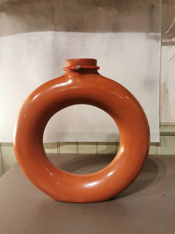 Vase forme anneau Tadelakt Maroc